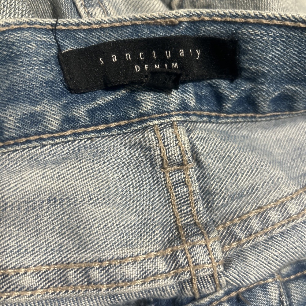Sanctuary Light Wash Embellished Heart Love Patch Distressed Raw Women Jeans‎ 24 - Picture 11 of 14